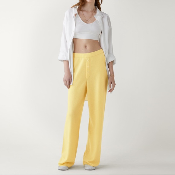 guest in residence Pants - Guest In Residence everywhere cashmere pant in yellow
